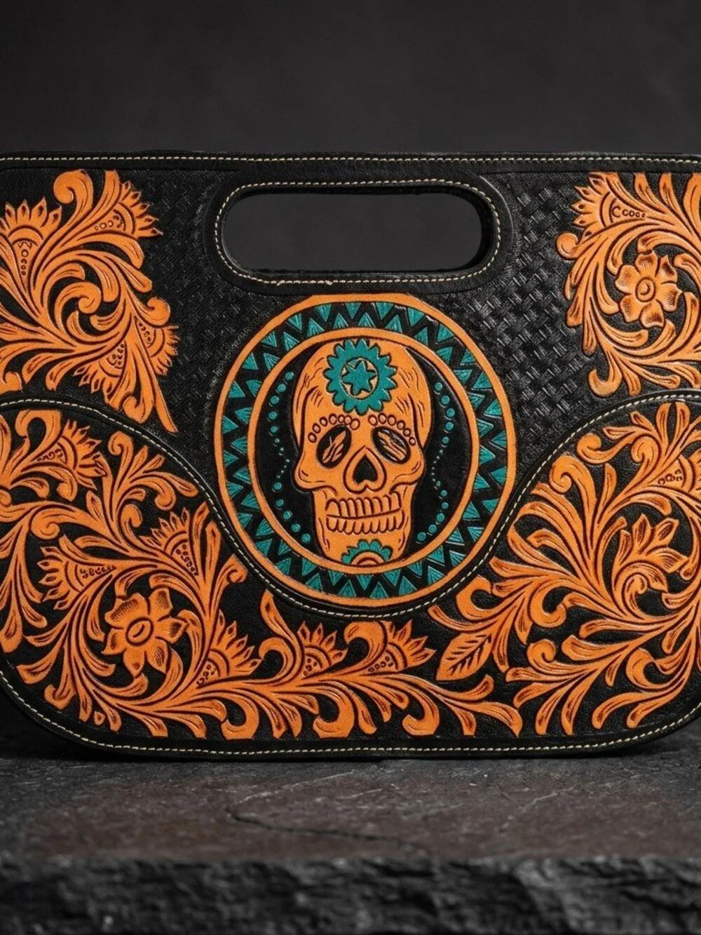 American Darling Western Sugar Skull Satchel - Picture 5 of 7